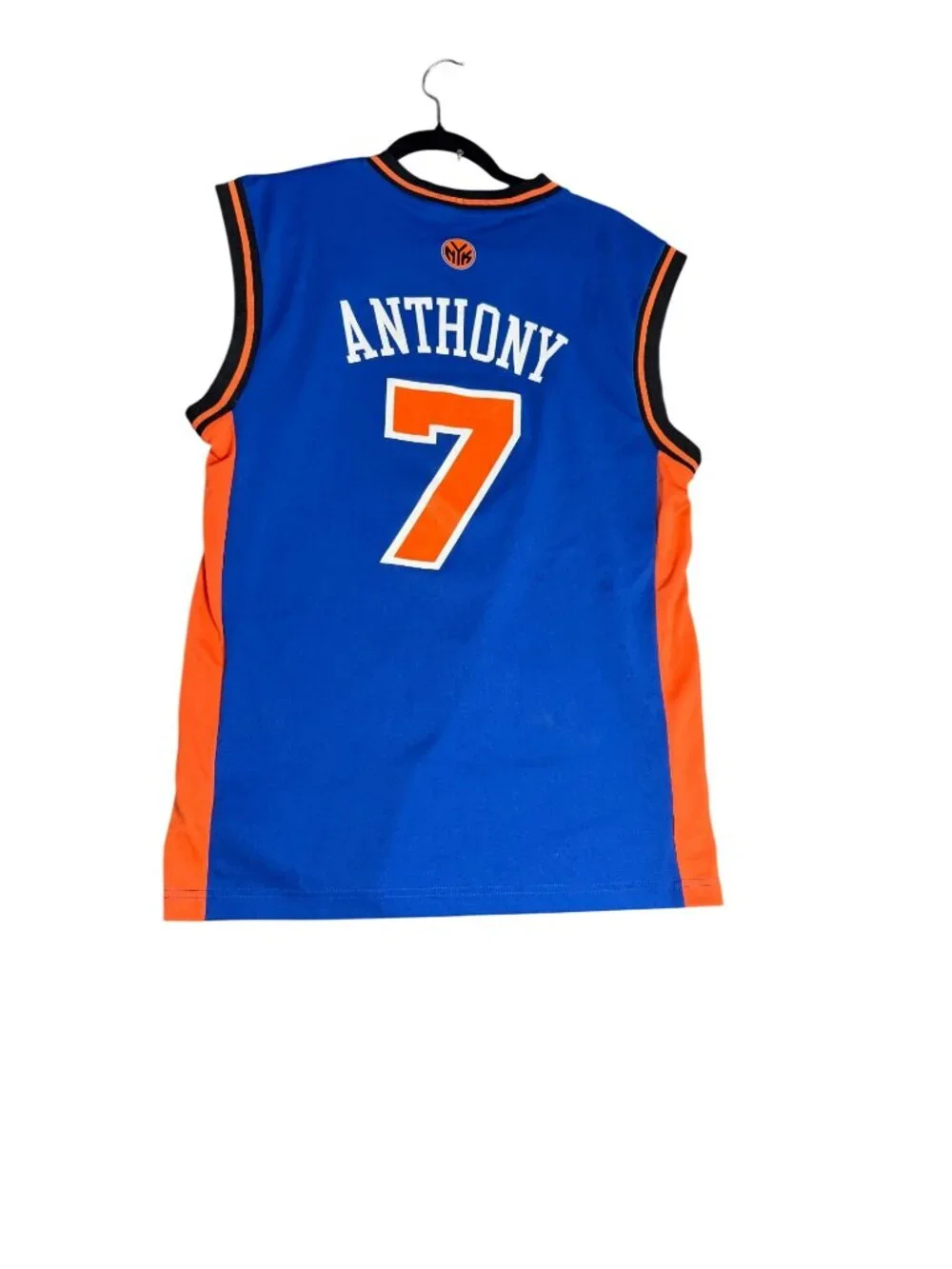 Adidas New York Knicks Carmelo Anthony #7 Blue NBA Player Jersey Size S